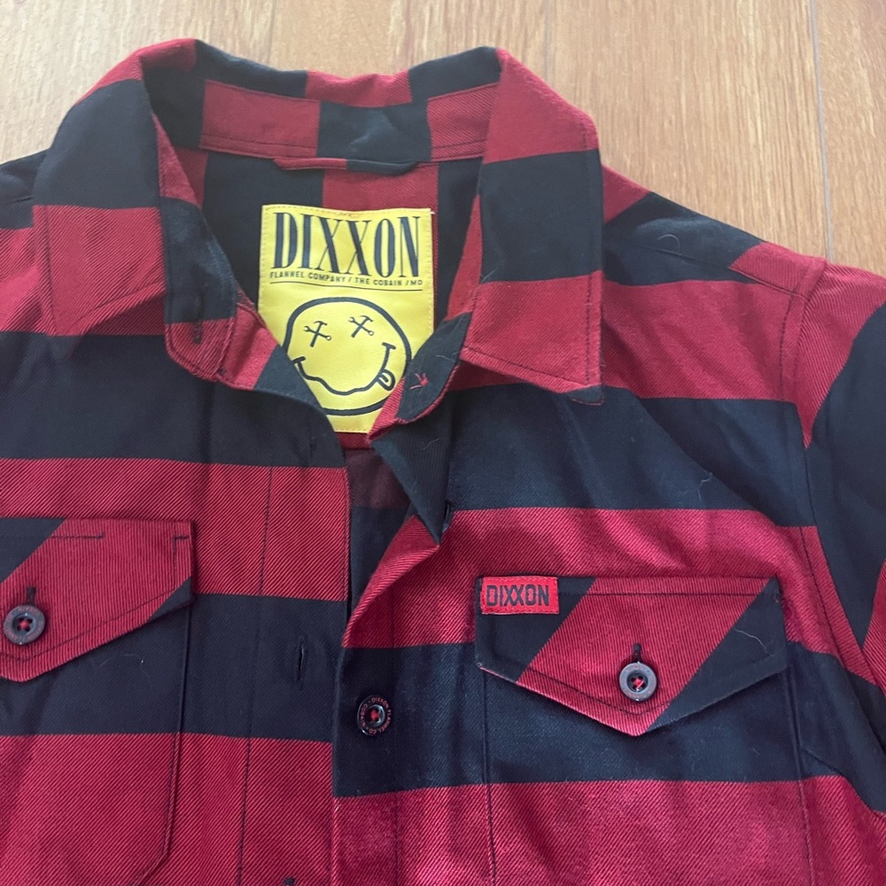 Red and Black Striped Dixxon Flannel - The Cobain